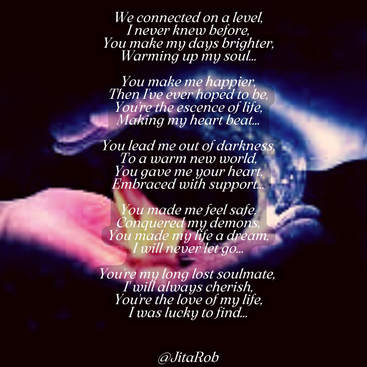 JitaRob's tweet image. As promised, sharing new poem 😊 

Know that I love you with all my heart @K1llRepeat, you mean everything to me ❤️‍🔥
#WritingCommunity #truelove #soulmate