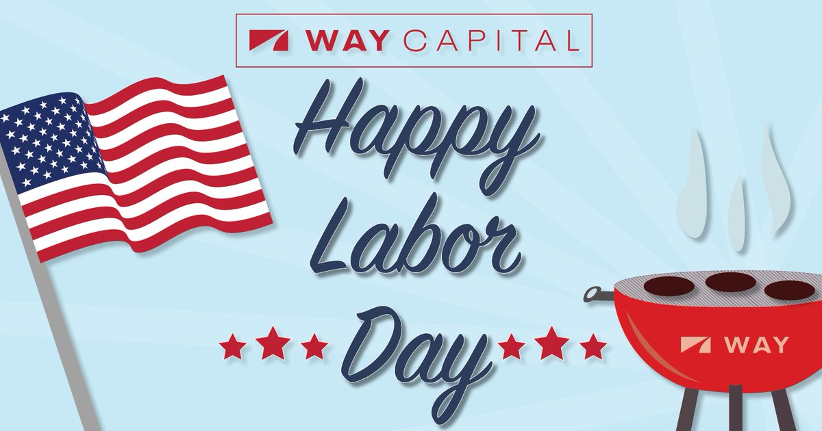WayCapitalCRE's tweet photo. On Labor Day we celebrate the achievements of all Hard Working Americans. We wish all of our colleagues and friends a safe and Happy Labor Day!
#LaborDay #weareway #waycapital https://t.co/qcJ4xFuKB1