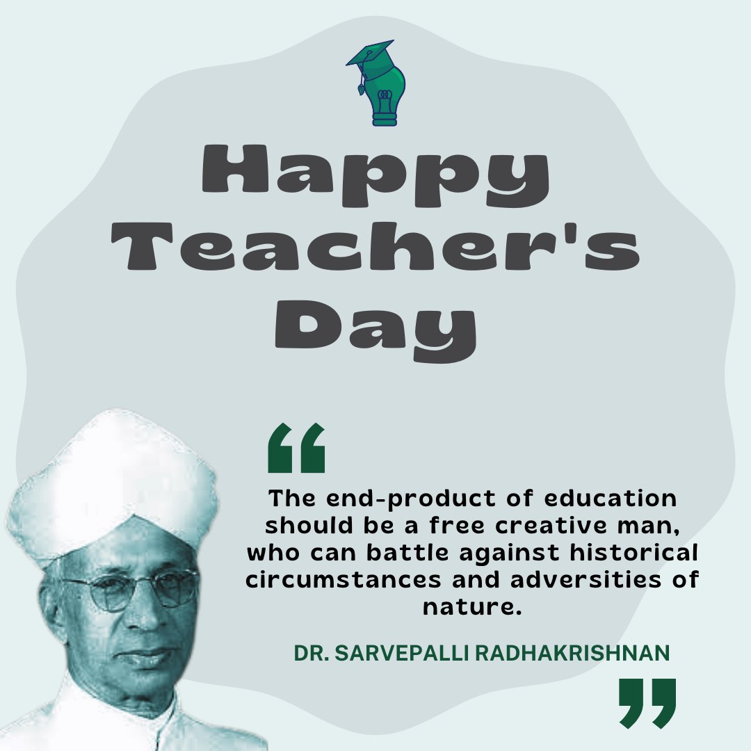 SciTech_iiser's tweet photo. Happy Teacher's Day. 

A full-hearted thanks to everyone inspiring budding minds to take up the quest for knowledge. https://t.co/nDryFofbOo
