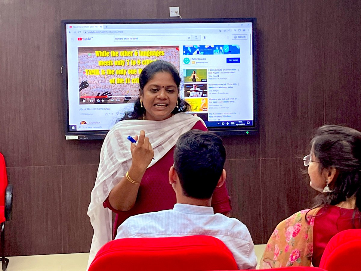 gagsshri's tweet photo. 05-09-2022
Kick Started a Tamil Language Training for young and energetic IAS officers. Looking forward great time ahead for next two months.
Happy and glad about their interest in learning the same.
#TeachersDay2022
#Tamil_Language
@thamizhlanguage https://t.co/mXZphy51DJ