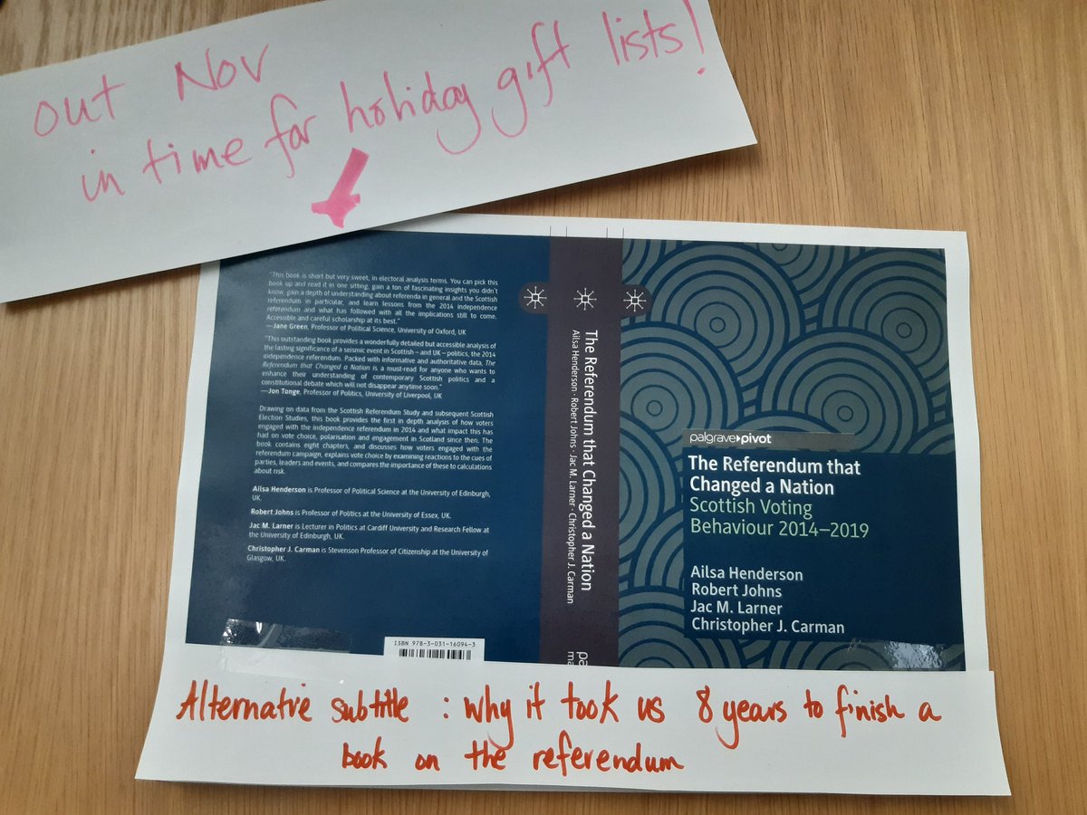 ailsa_henderson's tweet photo. Have updated my door
SES book on 2014 referendum and beyond, out November
#slowbookmovement https://t.co/v8bquE6HUa