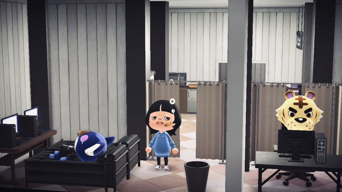 haruko_mori_'s tweet photo. ナッキーのインターネットカフェ🐤シャワールームも完備🚿
 #どうぶつの森 #AnimalCrossing #あつ森写真部 #ハッピーホームパラダイス https://t.co/wunX4yqv7B