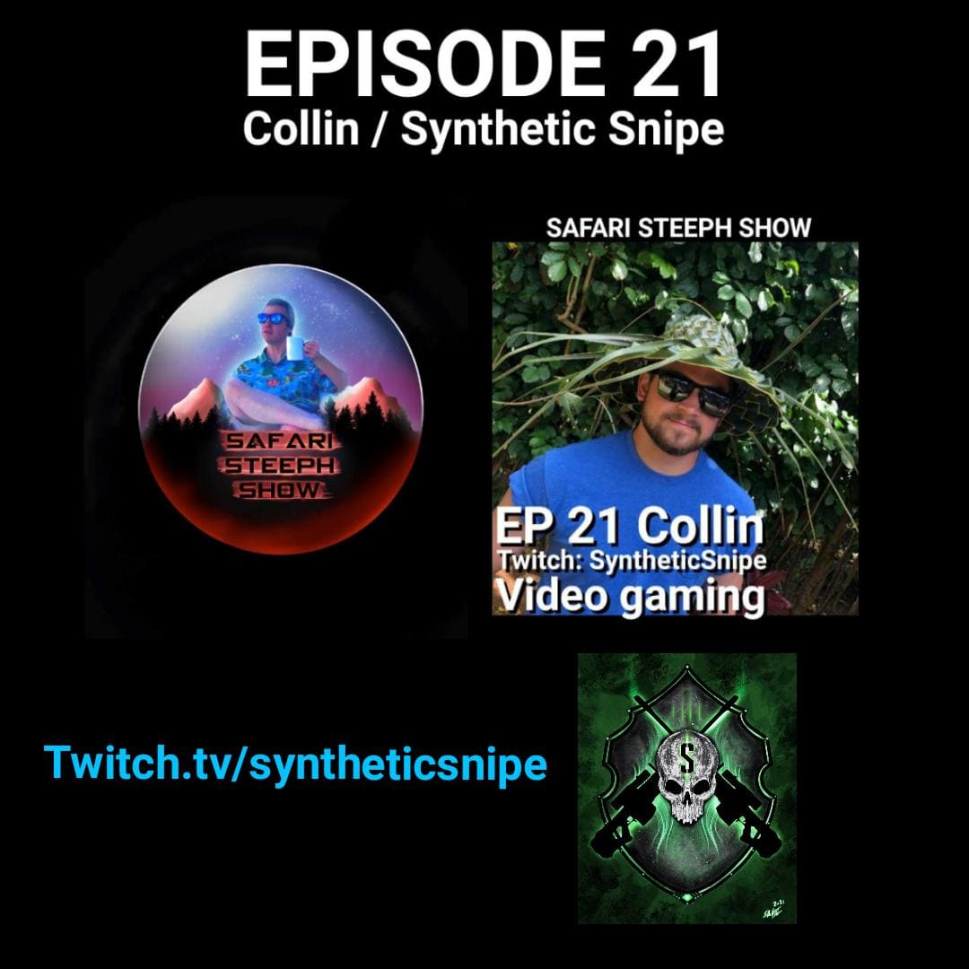 Sah3artist's tweet photo. Episode 21 with Collin!
We talk about #gaming #socialmedia #society and alittle bit on #politics 
On Spotify, Apple, google amd anchor podcasts
THE SAFARI STEEPH SHOW
https://t.co/sUJ3YyMH81
https://t.co/Pd5ywHFbtd

#applepodcasts #googlepodcasts #spotifypodcast #anchorpodcast https://t.co/b4xZLLnBVL
