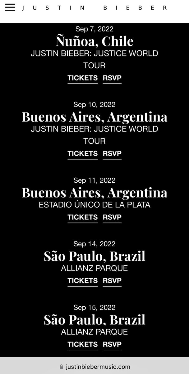 PfollowJBHelp's tweet photo. 🙏🏼 | Site da tour atualizado!

Por enquanto as datas dos shows de 14 e 15 de setembro continuam lá.
Que a esperança nos guie! 
VEM JUSTIN! 

#JusticeWorldTour #JusticeTourSP https://t.co/m7cZLiln6L