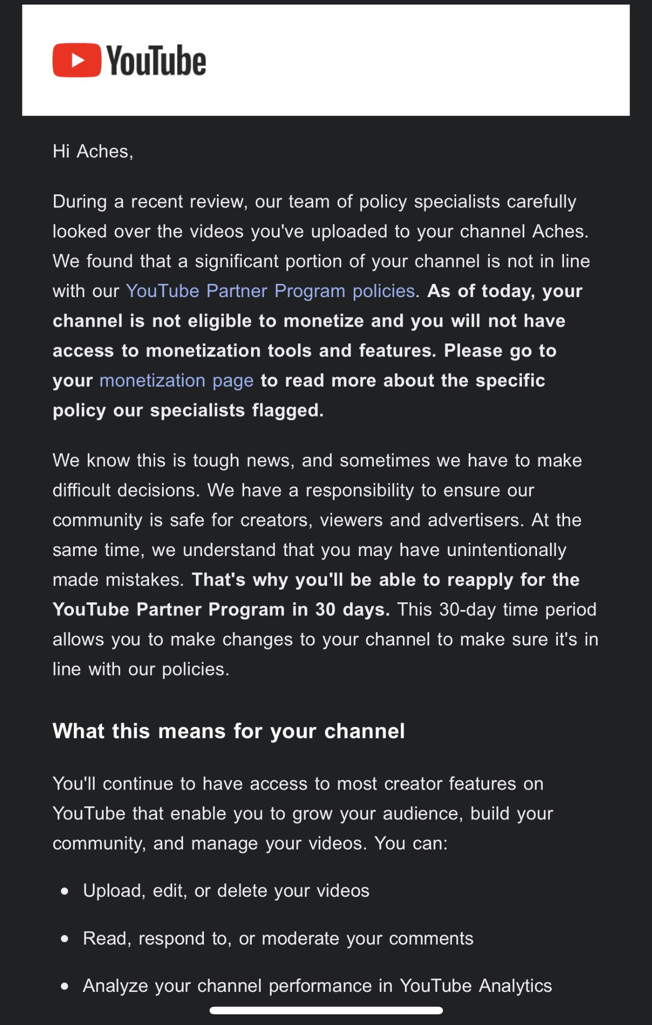 aches on Twitter: "This can’t be real. Please help me @TeamYouTube