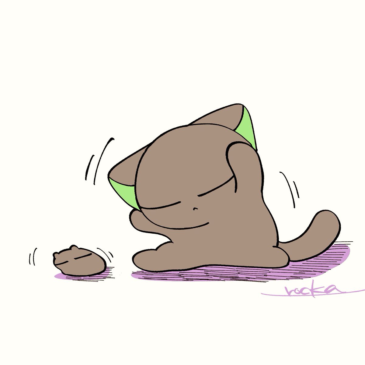 rocka_kuromofu's tweet photo. 寝る前にストレッチ https://t.co/nFrggeAwu4