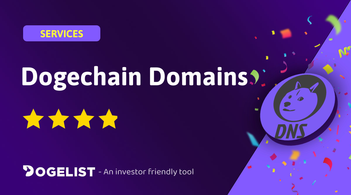 DogelistNews's tweet photo. ✅ NEW LISTING - @dogechaindns ✅

Dogechain domains allow users to mint their own custom NFT .doge domain linked to their wallet address. 

👉 Read the review
https://t.co/W1vYOwjeQc

#DogeFamily #DogeChain #DeFi #Doge #DC https://t.co/w5rG8k3n8M