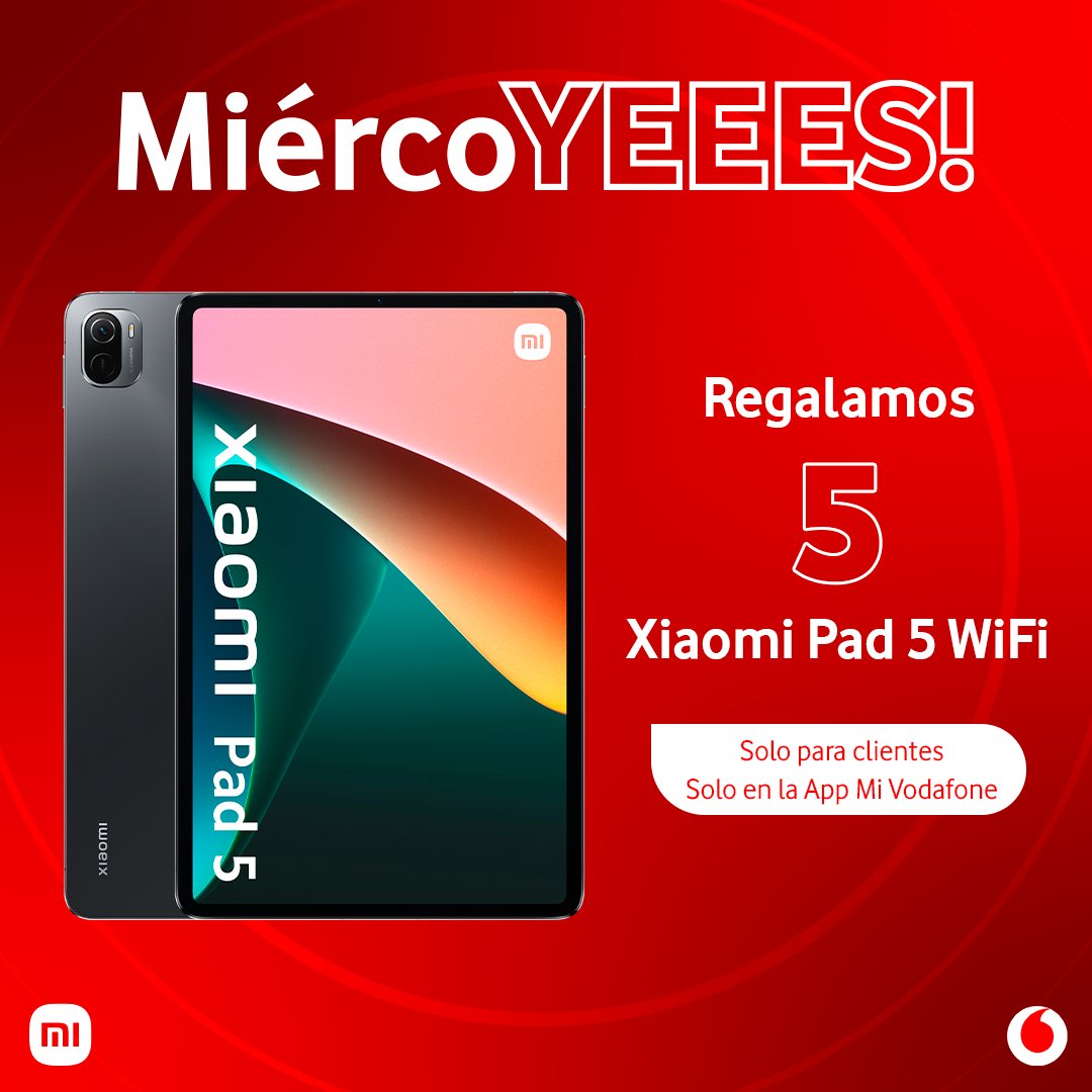 vodafone_es's tweet photo. ¿Vuelta al cole estrenando tablet? ¡Yasss! 

🎁 🎁 🎁 ¡Regalamos 5! 🎁🎁🎁

Participa en el #MiércoYES de la App Mi Vodafone y consigue la tuya.