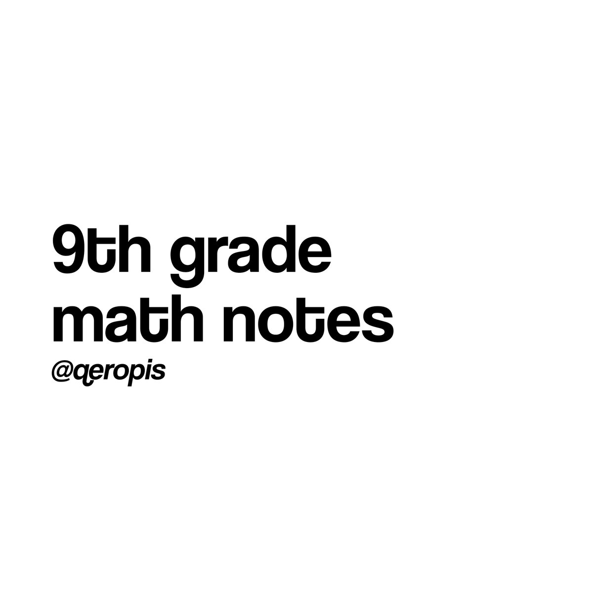 qeropis's tweet image. hello, #studytwt! here’s my math notes (first to fourth quarter) from 9th grade to those who needs the material and want to advance study. feel free to use it :]

drive.google.com/drive/folders/…