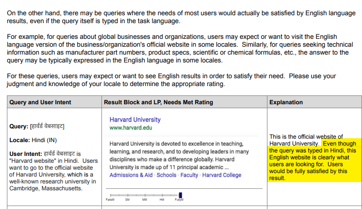 Marie_Haynes's tweet photo. This is interesting. PAA's appearing in both English and Hindi.

It's interesting because some of the changes in the last QRG update talk about understanding whether a searcher wants results in Hindi or English. https://t.co/3wX13ueN5p