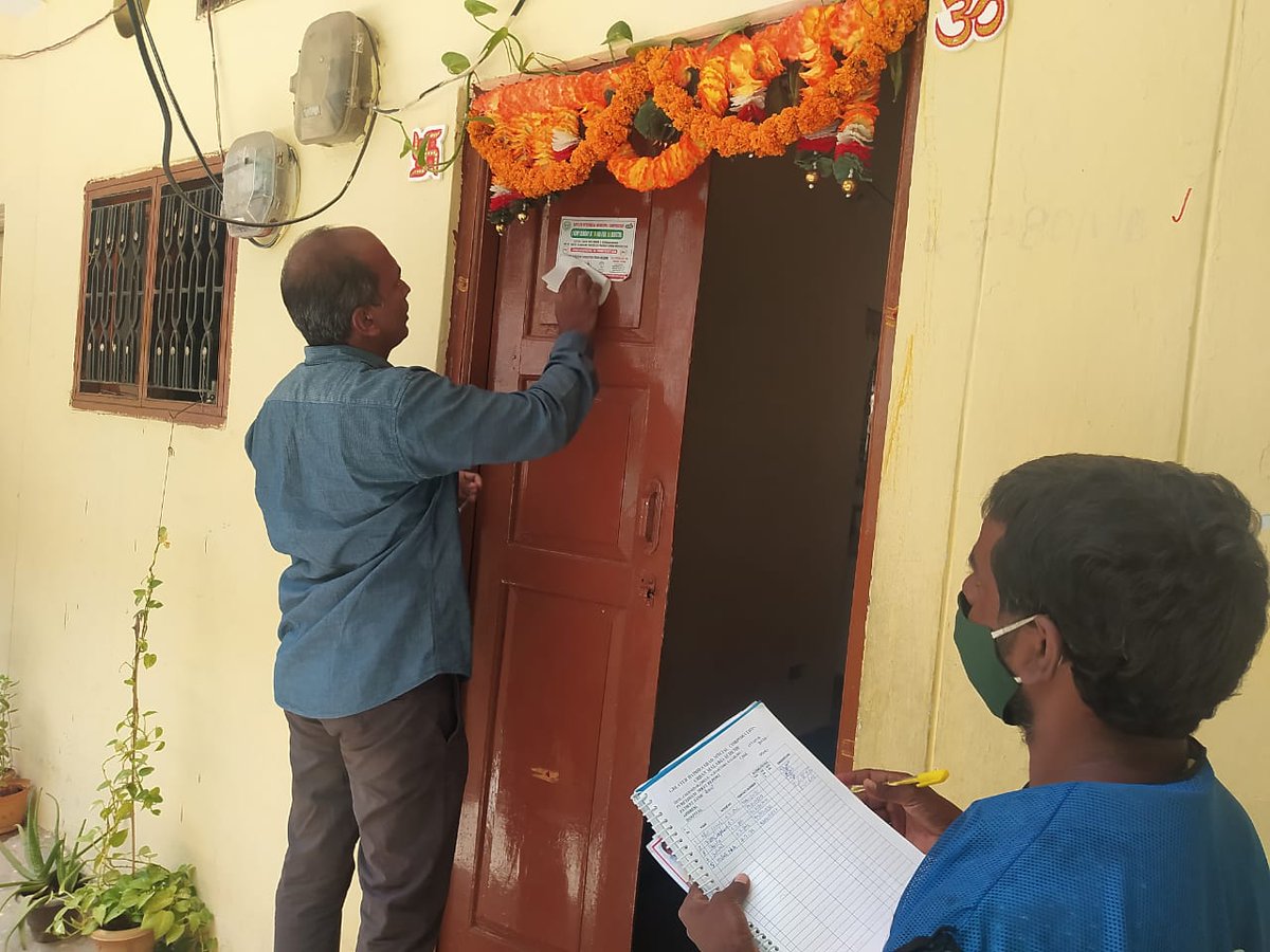 SCharminarzone's tweet photo. DENGUE positive case House 🏠 visit along with EFA team members at Panduranga Nagar Colony Rjnr https://t.co/em1iTLVKEs