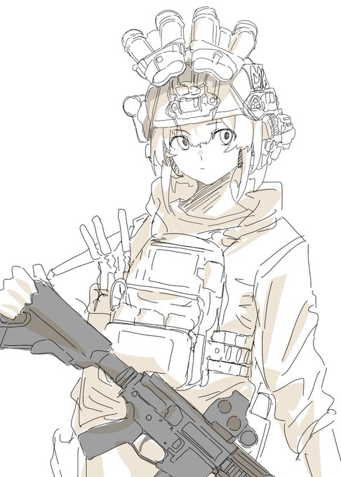 「M4カービン ショートヘア」のTwitter画像/イラスト(古い順)