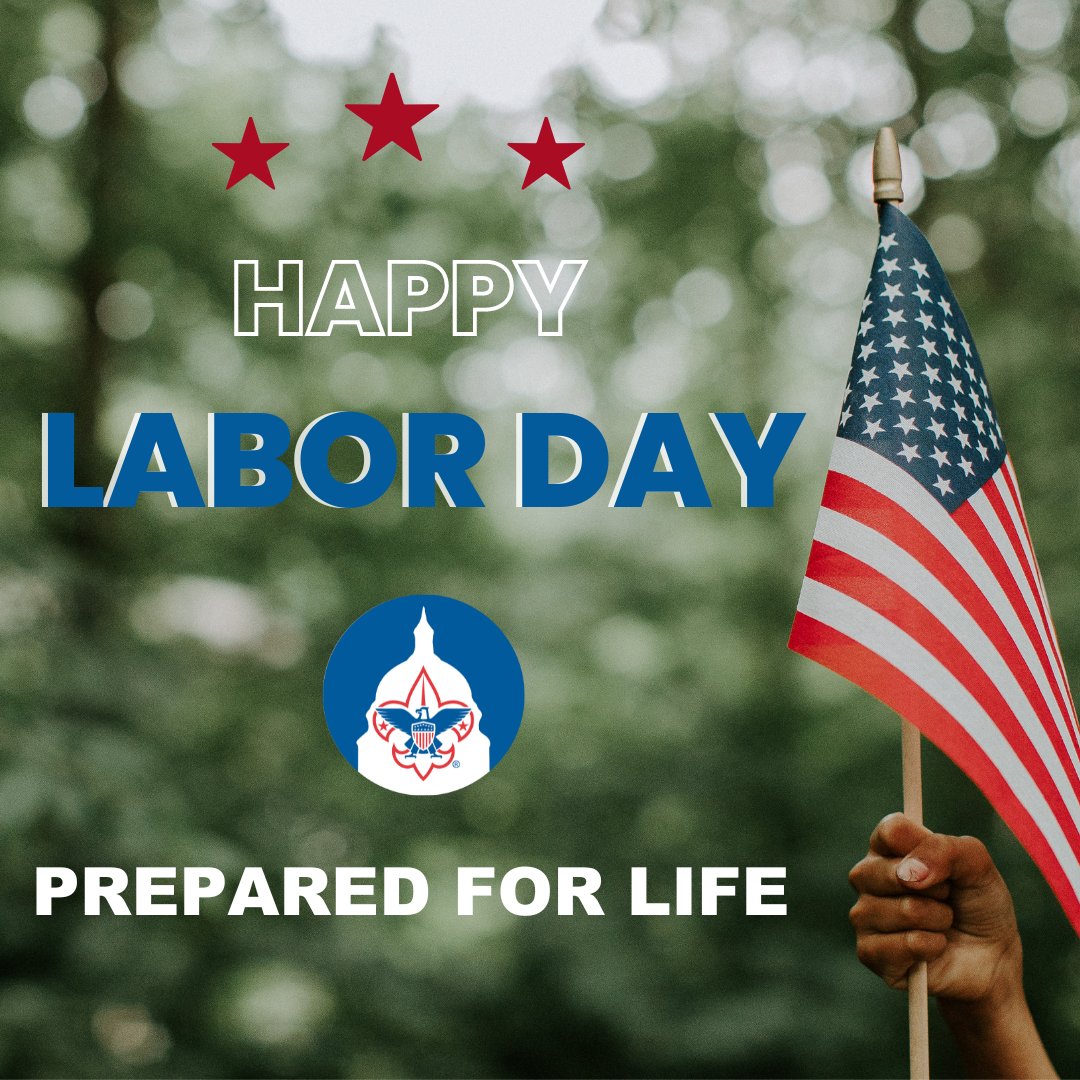 Today, we celebrate the achievements of all workers in America knowing that Scouting provides our young people with the skills and knowledge they need to succeed. Our Scouting programs are filled with opportunities to learn about careers! #celebrate #LaborDay