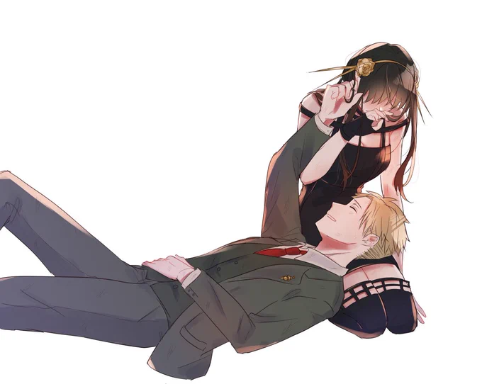泣いてるいばら姫と笑ってる黄昏さんが好きすぎて同じようなやつばっかり描いてしまう 