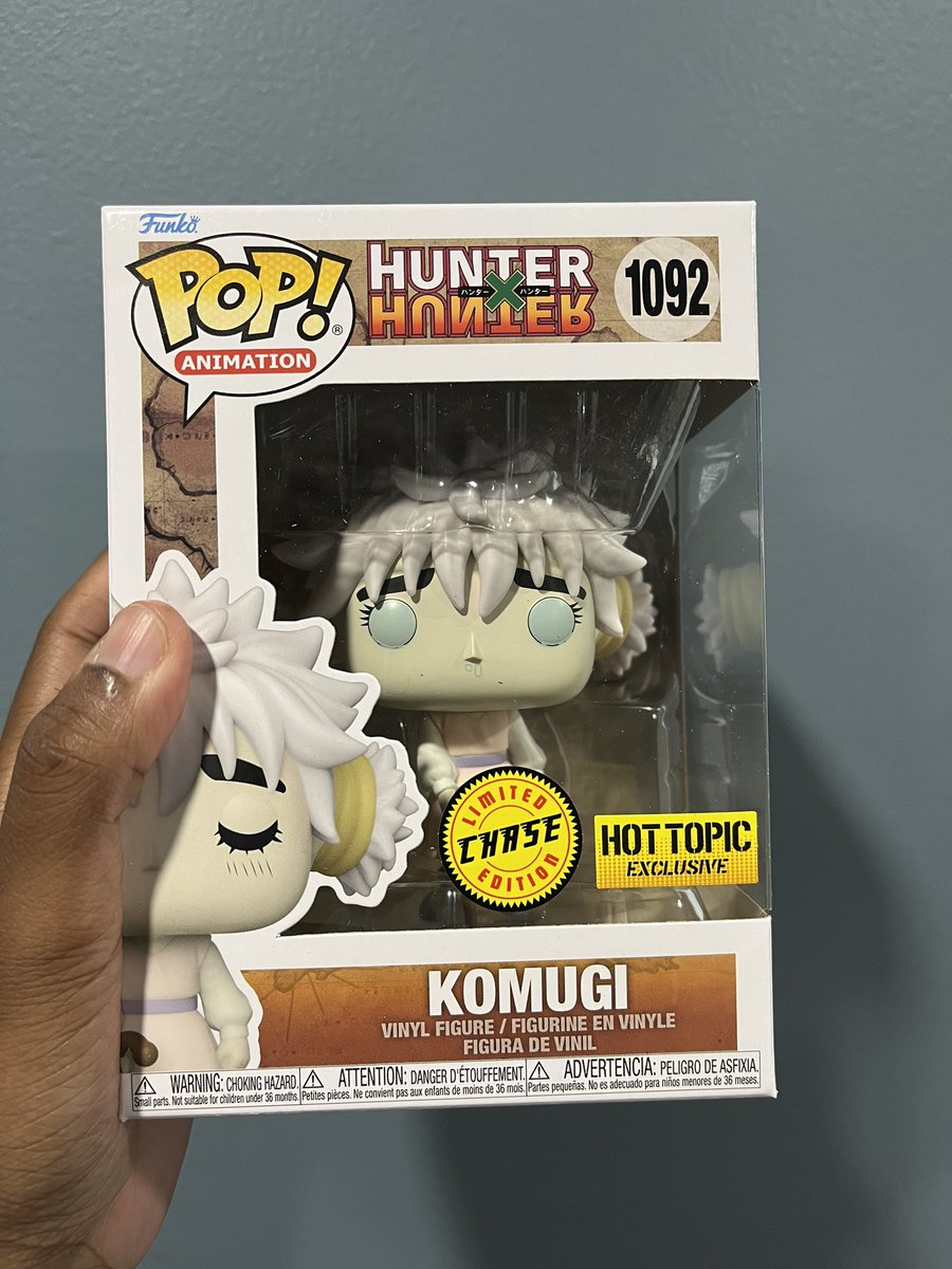 Doctor_Utopia's tweet photo. THERES NO WAY I ORDERED THIS THINKING I’D GET A COMMON AND I END UP WITH A CHASE. THE WAY I SCREAMEDDDDDDD #komugi #hunterxhunter #funkopop #funkopopchase #firstchase https://t.co/mFRrOzWIAL