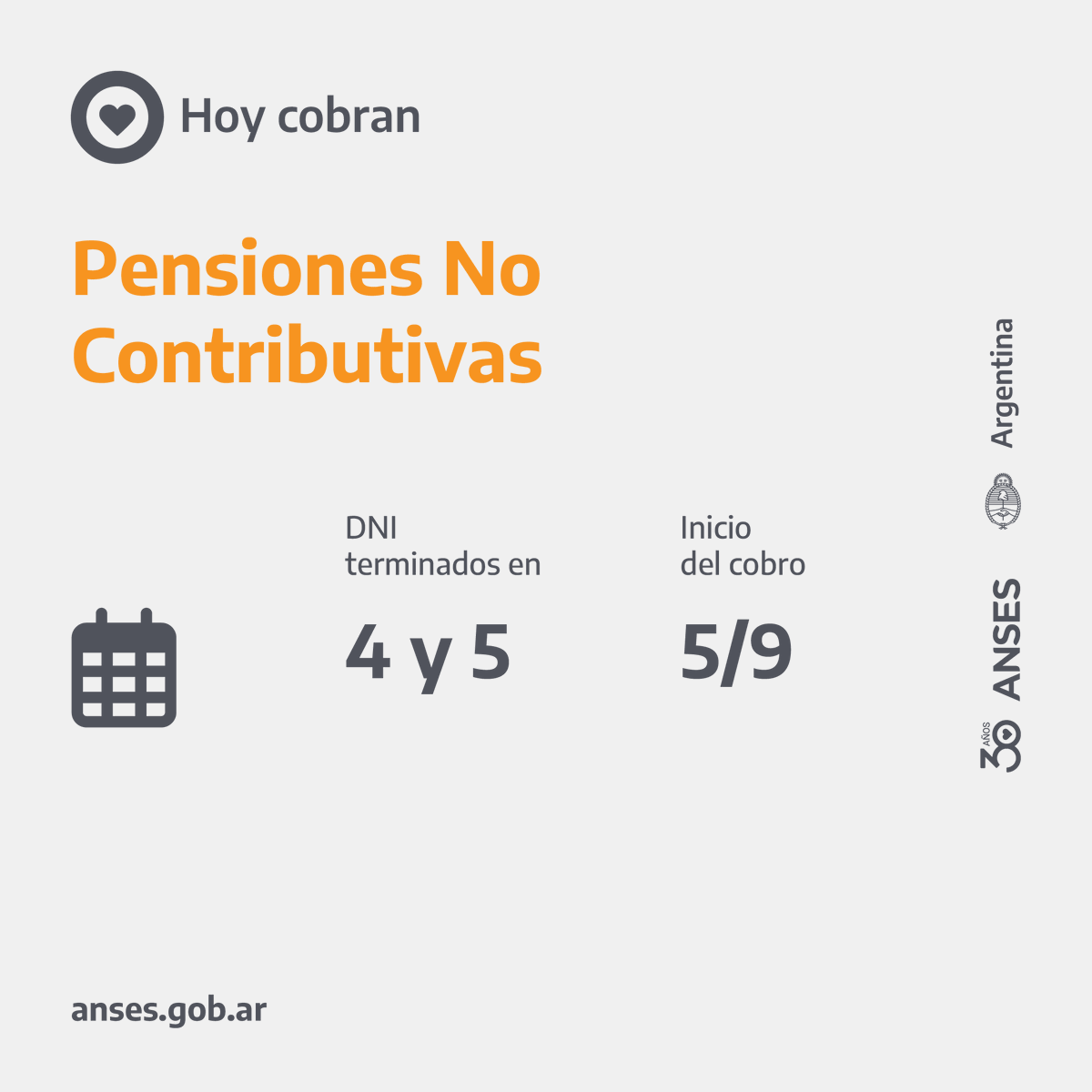 ansesgob's tweet image. 🗓️ Calendarios de pago del 5 de septiembre