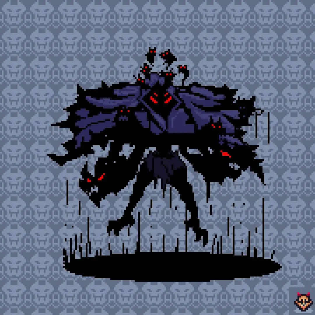 Pixellord7's tweet image. The dark wizard 
#pixelart #pixelartist #aseprite #8bitart #gamedevelopment #gamedev