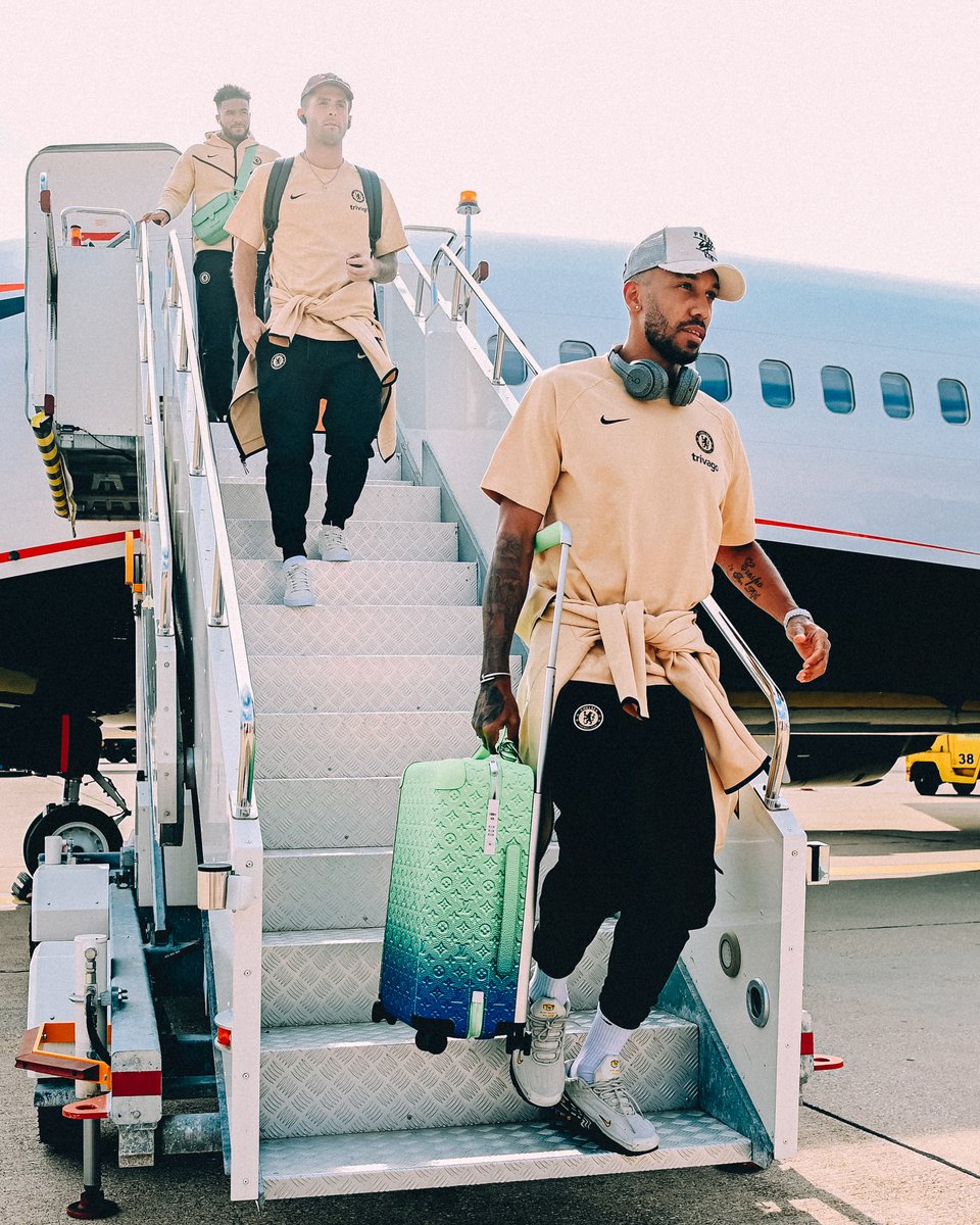 ChelseaFC's tweet photo. Touched down in Zagreb! 📍 https://t.co/idiLzS1xKp