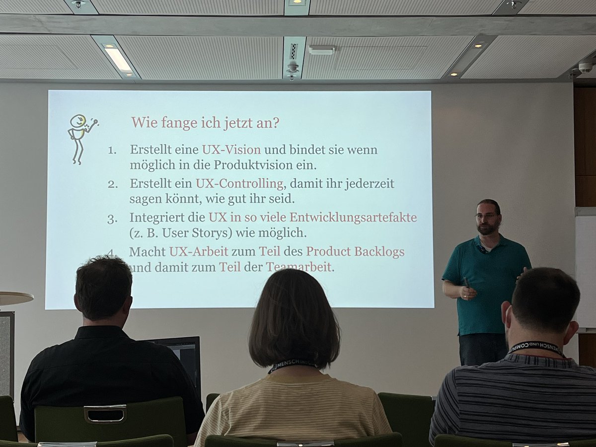 seiterig's tweet photo. Coole Session zum Thema #UX ins #Backlog mit @designik https://t.co/cMAgNezADw