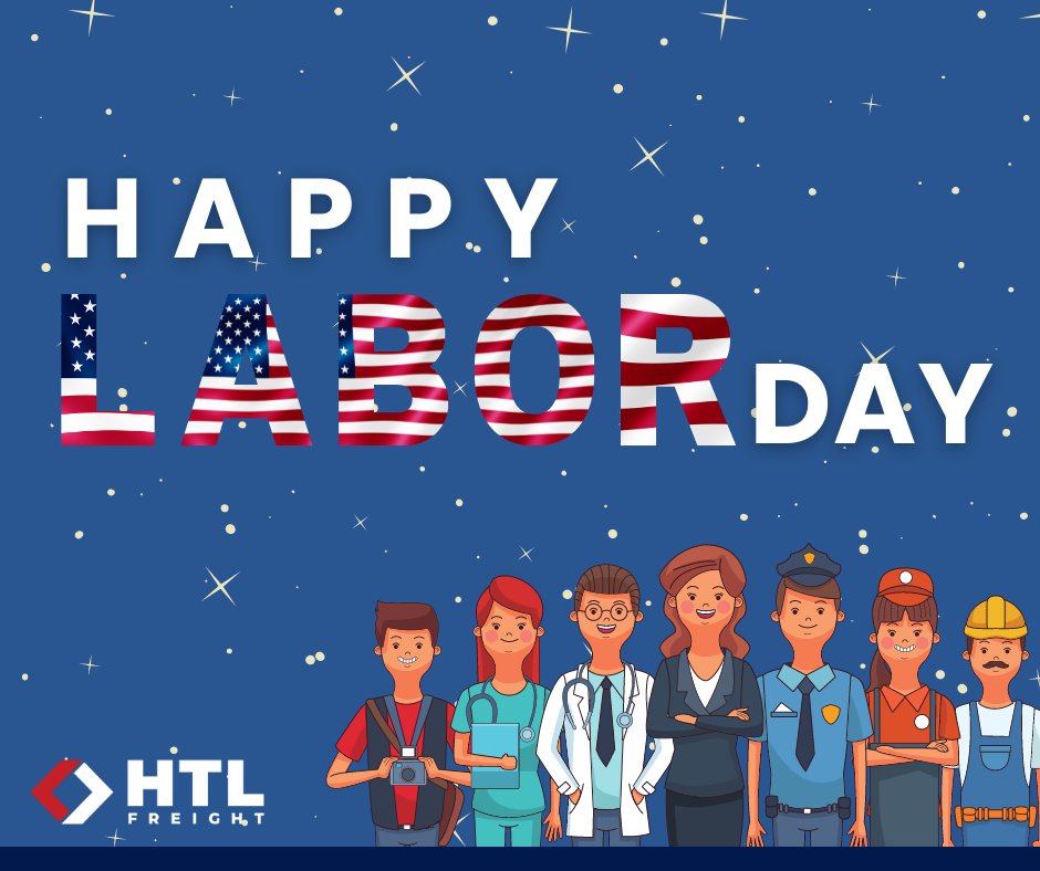 HTLFreight's tweet photo. Happy Labor Day!

We’ll see you all back in the office tomorrow!

#TimeOff #Holiday #LaborDay #2022 #Appreciation #3PL #SupplyChain https://t.co/RaMb98mchT