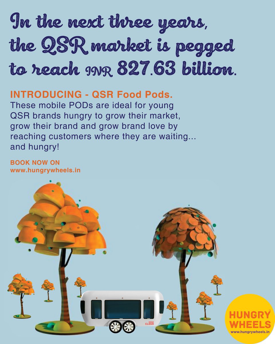 hungrywheels_'s tweet photo. One can build a successful QSR brand in India with a deep understanding of one and only requirement. MOBILITY.

INTRODUCING FOOD PODS for QSR brands.
#cloud1000 #hungrywheelsindia #success #foodpod #qsr https://t.co/tOxviQqUQE