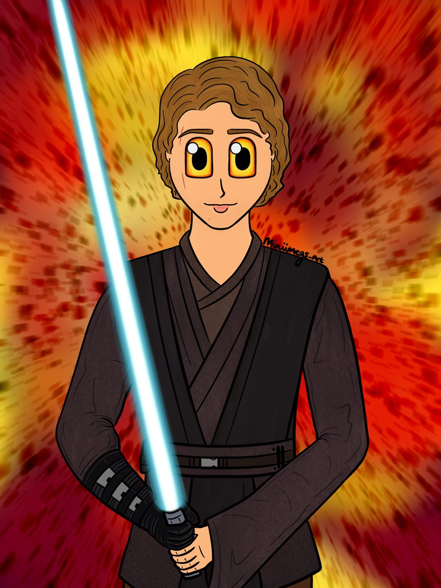 MiniMegs_art's tweet photo. Fan art of Anakin Skywalker, based on Hayden Christensen. I hope you like it😊😊 @starwars #anakinskywalker #DarthVader #StarWars #fanart https://t.co/fq7b7iDLvr