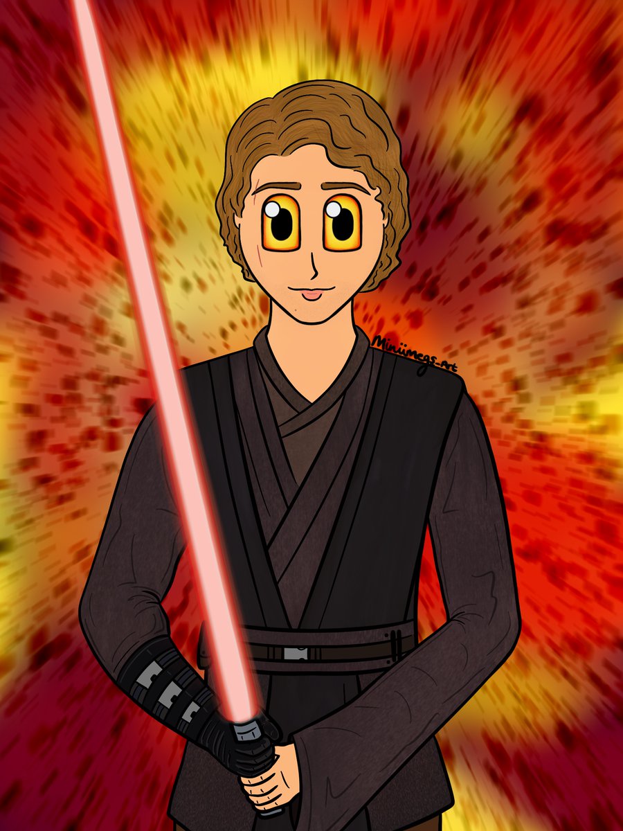 MiniMegs_art's tweet photo. Fan art of Anakin Skywalker, based on Hayden Christensen. I hope you like it😊😊 @starwars #anakinskywalker #DarthVader #StarWars #fanart https://t.co/fq7b7iDLvr
