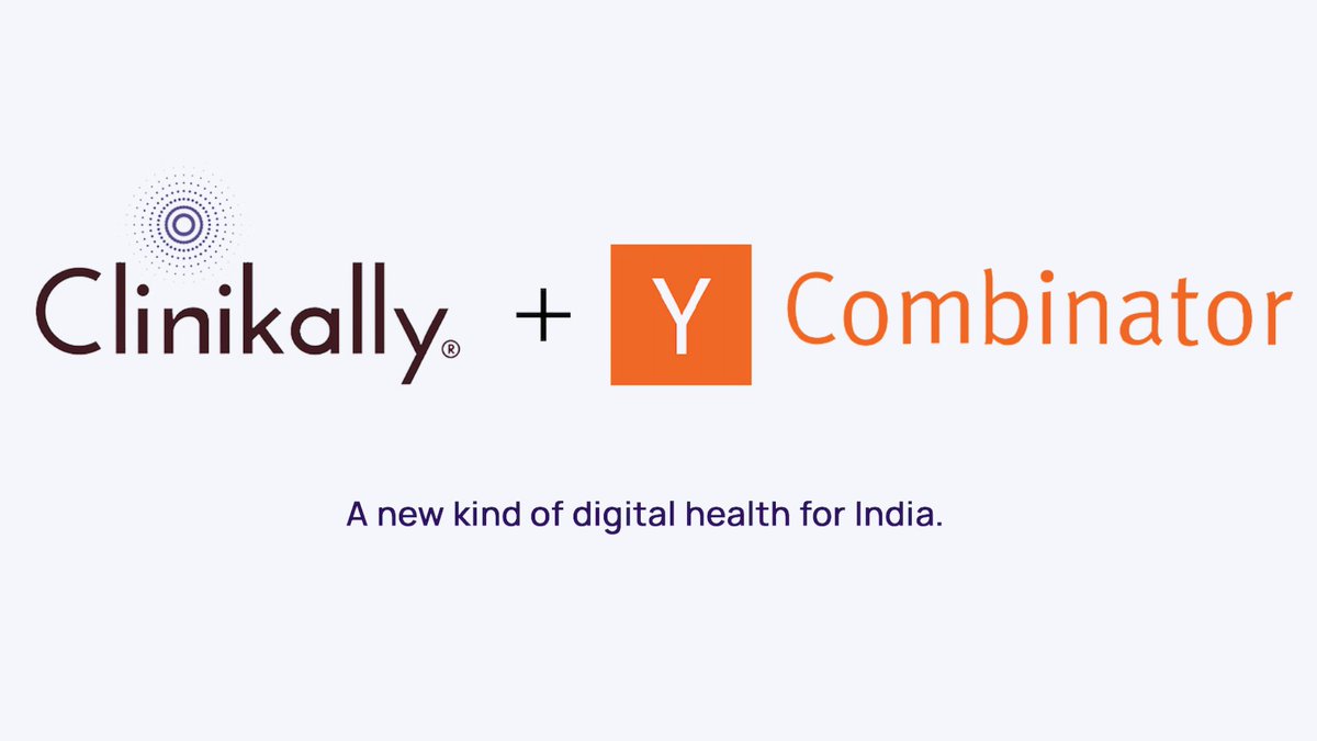 ycombinator's tweet photo. Welcome to YC S22, @arjunssoin &amp; team @weareclinikally!

Clinikally is a digital dermatology platform for India combining telehealth, AI-based treatment recs &amp; e-pharmacy. They're already treating indications like eczema, acne &amp; alopecia across 500 cities. https://t.co/6kpXFlBcXK https://t.co/JiLD0hryv1