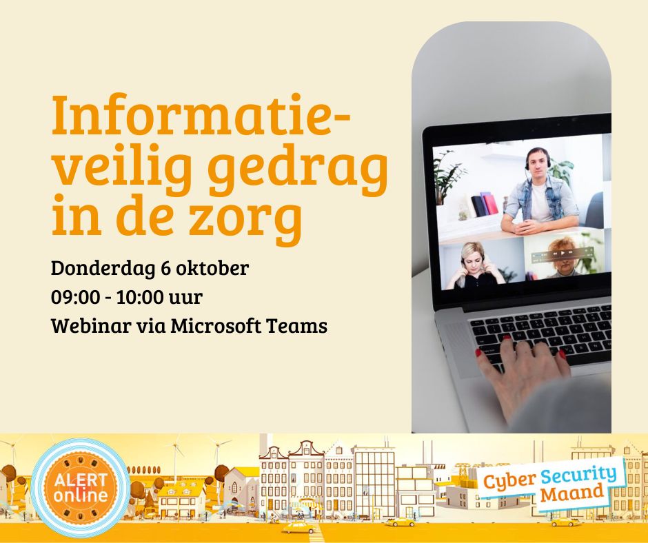 AlertOnline's tweet photo. Je houdt je bezig met privacy en informatieveiligheid in een zorgorganisatie🏥 En je ziet dat je collega's blijven doen wat precies niet de bedoeling is. Meld je dan aan voor dit webinar en doe inspiratie op! 

Aanmelden: https://t.co/5DkEtahl4M

#cybersecuritymaand #alertonline https://t.co/P6uuJz0eAE