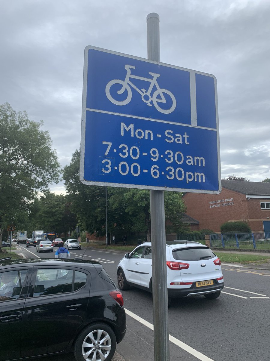 alexkm1206's tweet photo. Rules of the road…don’t park in a cycle lane during these hours…or on yellow zigzags #idontcareifyoupayyourroadtax #highschoolkidscanwalkhome #schoolbusesexist #useyourlegs https://t.co/D8nRpQ7lhx