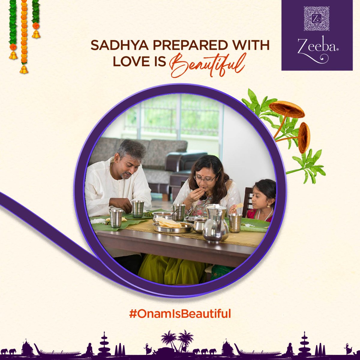 ZeebaBasmati's tweet photo. Beautiful is the love that goes into the making of Sadhya. Savour the deliciousness of this classic meal and make it more beautiful and flavourful with Zeeba Basmati.
#ZeebaBasmati #OnamIsBeautiful #BeautifulmomentsBeautifulBasmati #Sadhya #Feast https://t.co/D39cyeBDDt