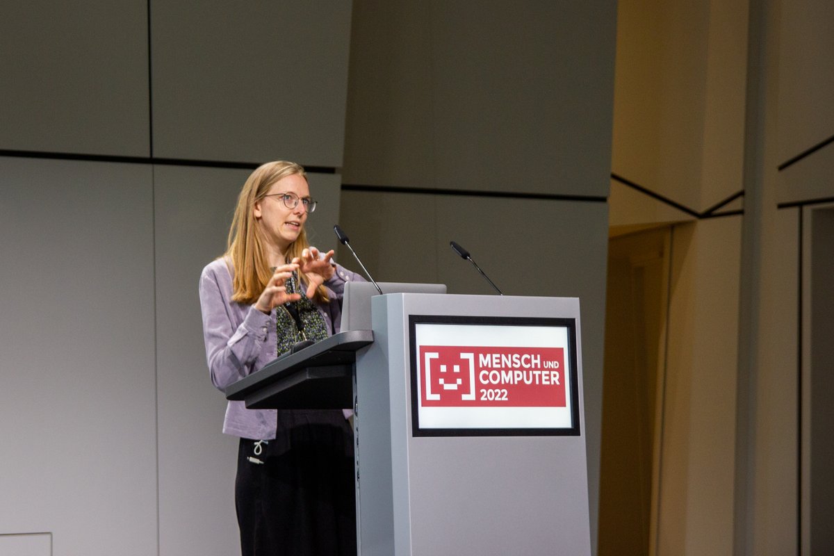 mucConf's tweet photo. In the second Paper Session "Tools and Technology" with chair Thomas Ludwig (@ThomasLudwigWI) there were amazing works presented by Martin Schmitz, Kevin Krings, Thomas Weber, Steeven Villa Salazar (@steevenvs), Alexander Schäfer, and Fiona Draxler (@fionadraxler). #MuC2022 https://t.co/08OWh5wTMa