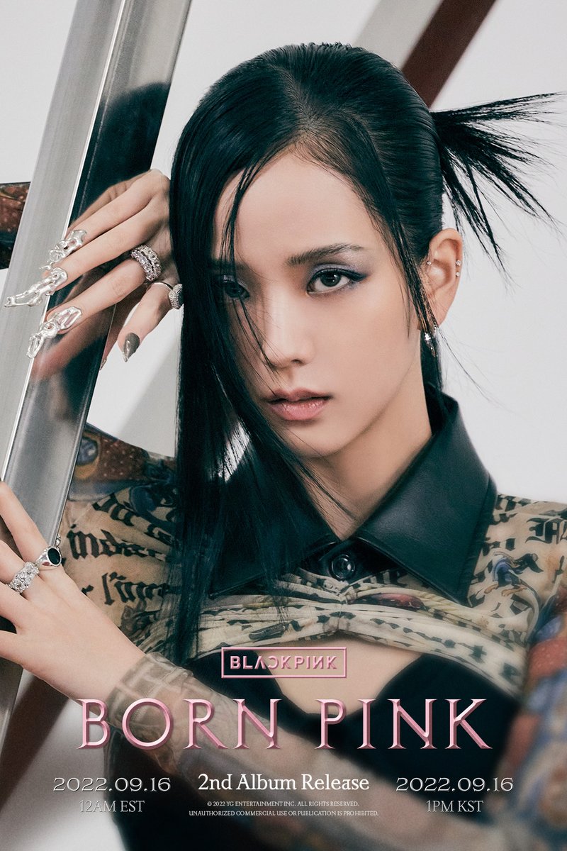 BLACKPINKOFFICIAL on Twitter: "#BLACKPINK 'BORN PINK' JISOO Concept Poster 2nd Album 'BORN PINK' ✓2022.09.16 12AM (EST) &amp; 1PM (KST) #블랙핑크 #JISOO #지수 #2ndAlbum #BORNPINK #ConceptPoster #20220916_12amEST #20220916_1pmKST #Release #YG https://t ...