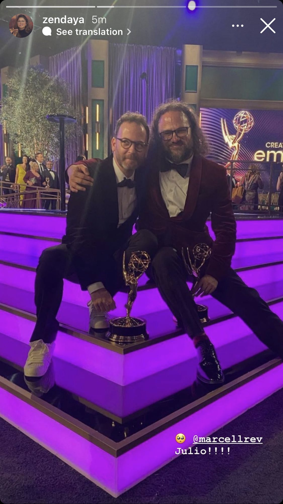 Zendaya Updates on Twitter: "Zendaya celebrates the Euphoria crew on