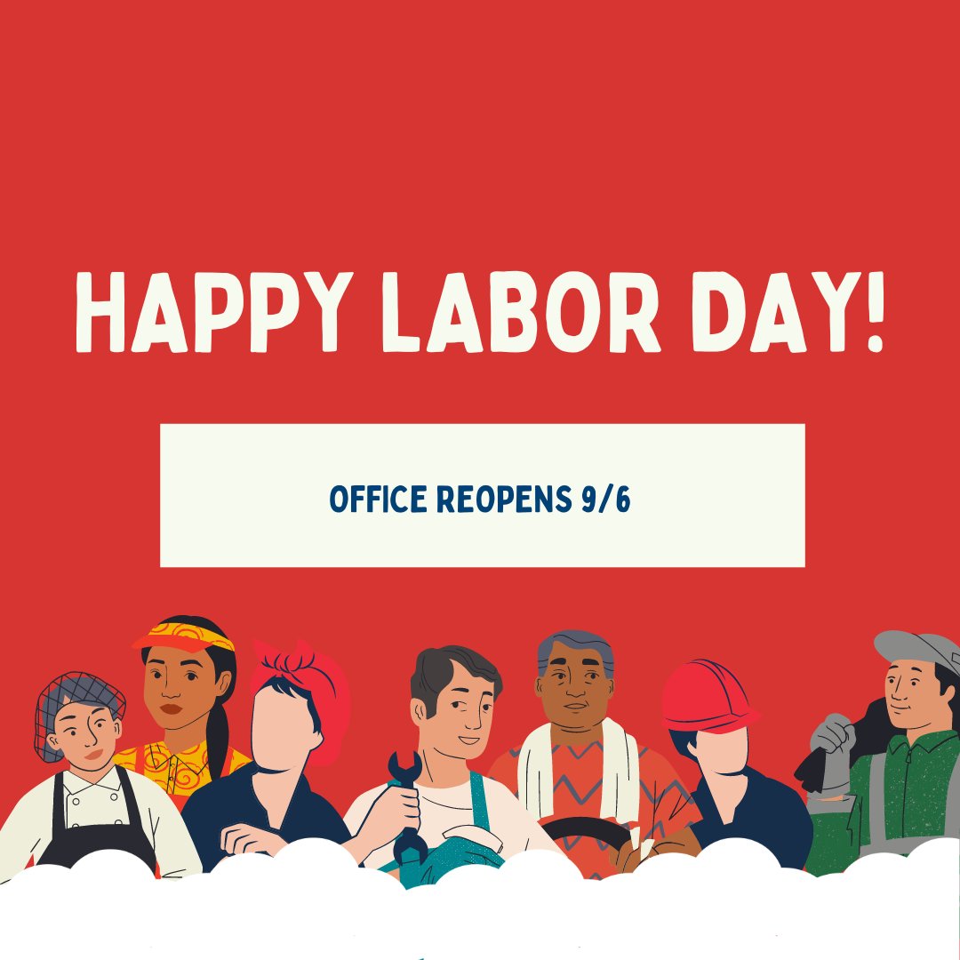 FLOC_DC's tweet photo. FLOC will be closed today in observance of Labor Day. Our office will reopen on Tuesday, September 6. Happy Labor Day! 
#flocdc #laborday https://t.co/hTUlqssSdh