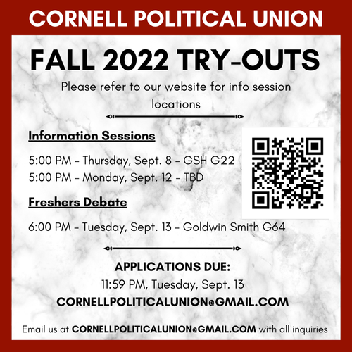 Cornell Political Union tweet media