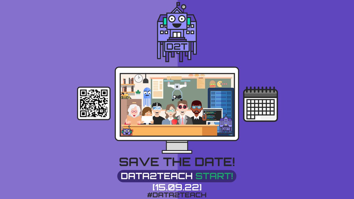 data2teach's tweet photo. SAVE THE DATE! Der Kurs Data2Teach - Wie Daten Schule und Schulen Daten machen ist ab dem 15.09.22 auf dem KI-Campus verfügbar #dataliteracy #datascience #data2teach #KICampus https://t.co/ASwgmdFIUs https://t.co/6uFisDiskg