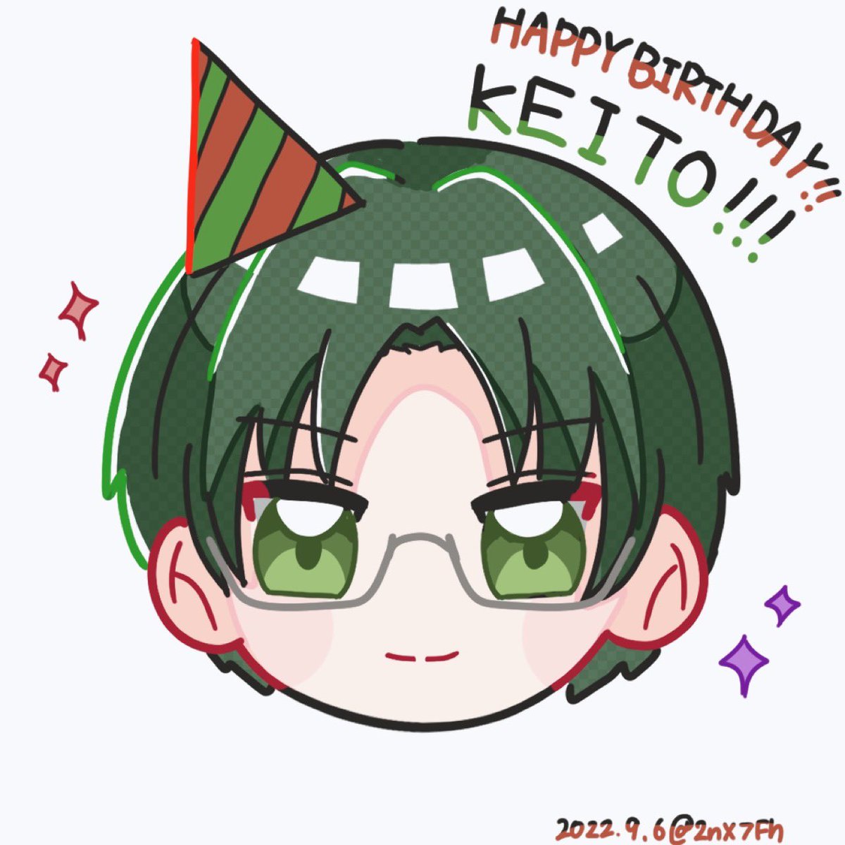 あんスタ 紅月 蓮巳敬人 バースデーカード 蓮巳敬人 夢ノ咲 蓮巳敬人誕生祭2023 だーいすき!」|蒼りんごの