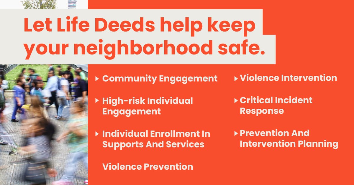 LifeDeedsDMV's tweet photo. DC families should feel safe in their own neighborhoods. With the support of the Office of Neighborhood Safety and Engagement, Life Deeds created the Floating Violence Intervention Initiative. https://t.co/JyZeKzok6G