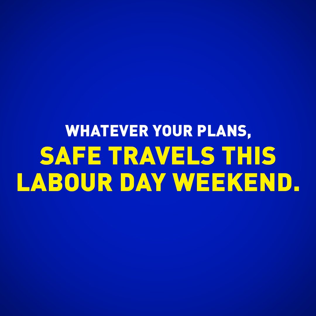 It’s the last long weekend of summer, and you know what that means – ROAD TRIP!  Make sure you stay safe this weekend.