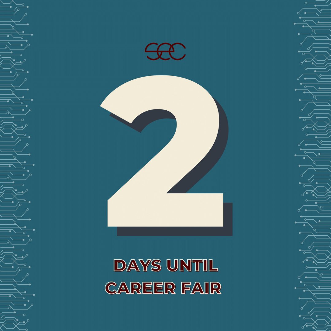 TAMUsec's tweet photo. 2 DAYS until the Engineering Career Fair! Today's tip details the location and provided transportation for this semester's career fair! Swipe for more details. https://t.co/8l4FrS8NLE