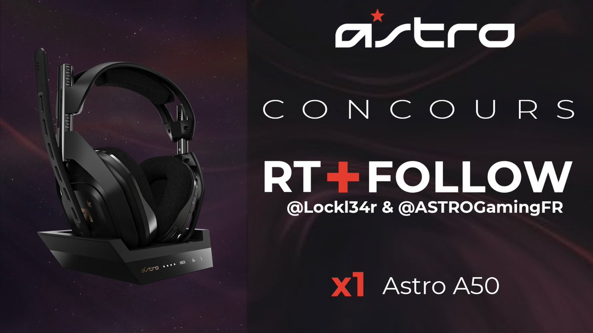 🎒CONCOURS DE RENTRÉE 🎒 Avec ASTRO Gaming on vous offre un magnifique casque A50 (celui que j'utilise tous les jours) ! Pour participer : ✅ FOLLOW @Lockl34r & @ASTROGamingFR 🔄 RT ce tweet