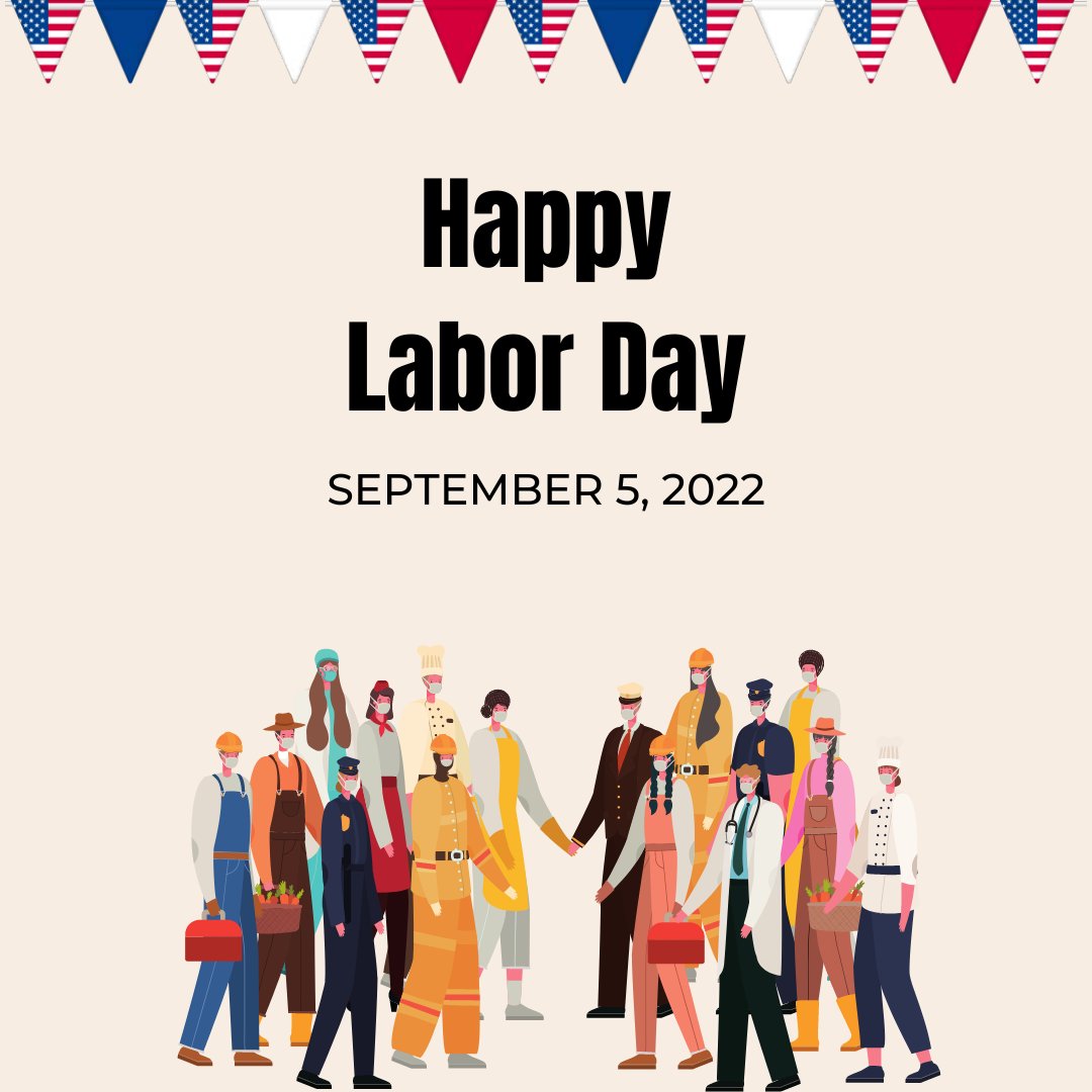 hugheysdc's tweet photo. Happy Labor Day everyone! Today we celebrate and recognize the hard work, dedication and achievements of workers here in America. #LaborDay #accounting #bookkeeping #payroll #taxes Our offices will be closed September 5, 2022. https://t.co/pxHQ8PDmwL
