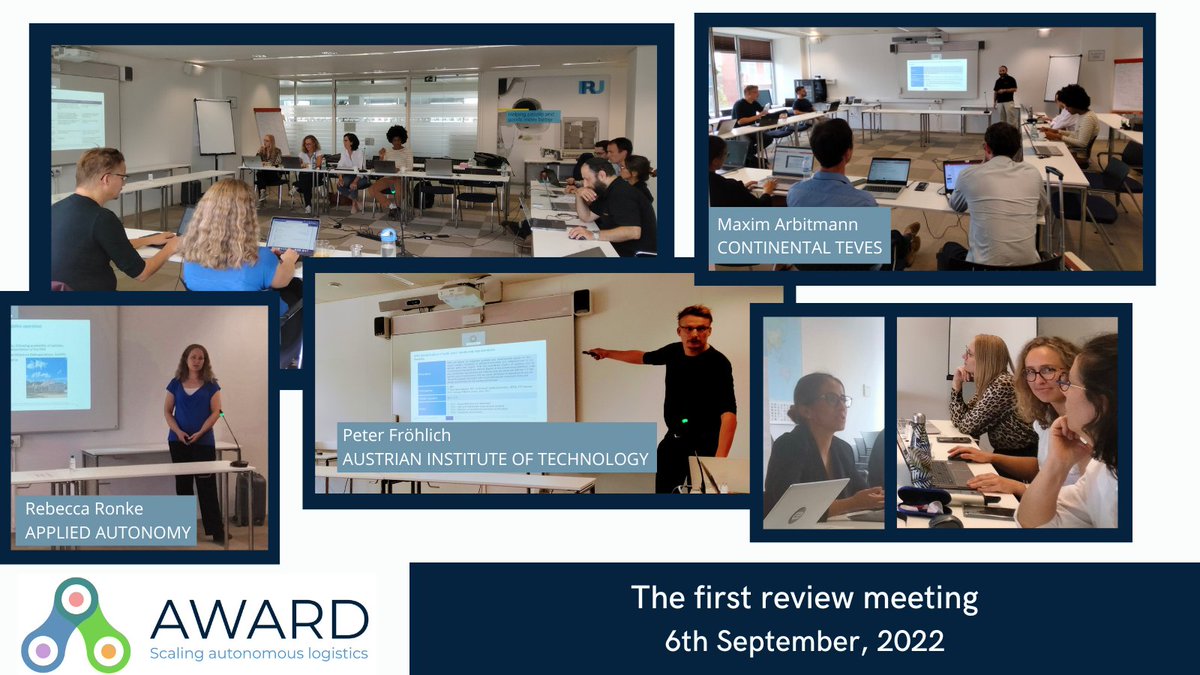 award_h2020's tweet image. 🚀Work in progress! #AWARDH2020 preparations for the 1st Review Meeting @EU_Commission are taking place @the_IRU #Brussels 
@ENIDESolution @Easy_Mile
@AITtomorrow2day @AppliedAutonomy @Conti_Press @CARAcluster
@ITS_Norway @fhooe @AustriaTech
 #AutonomousTransportSystem