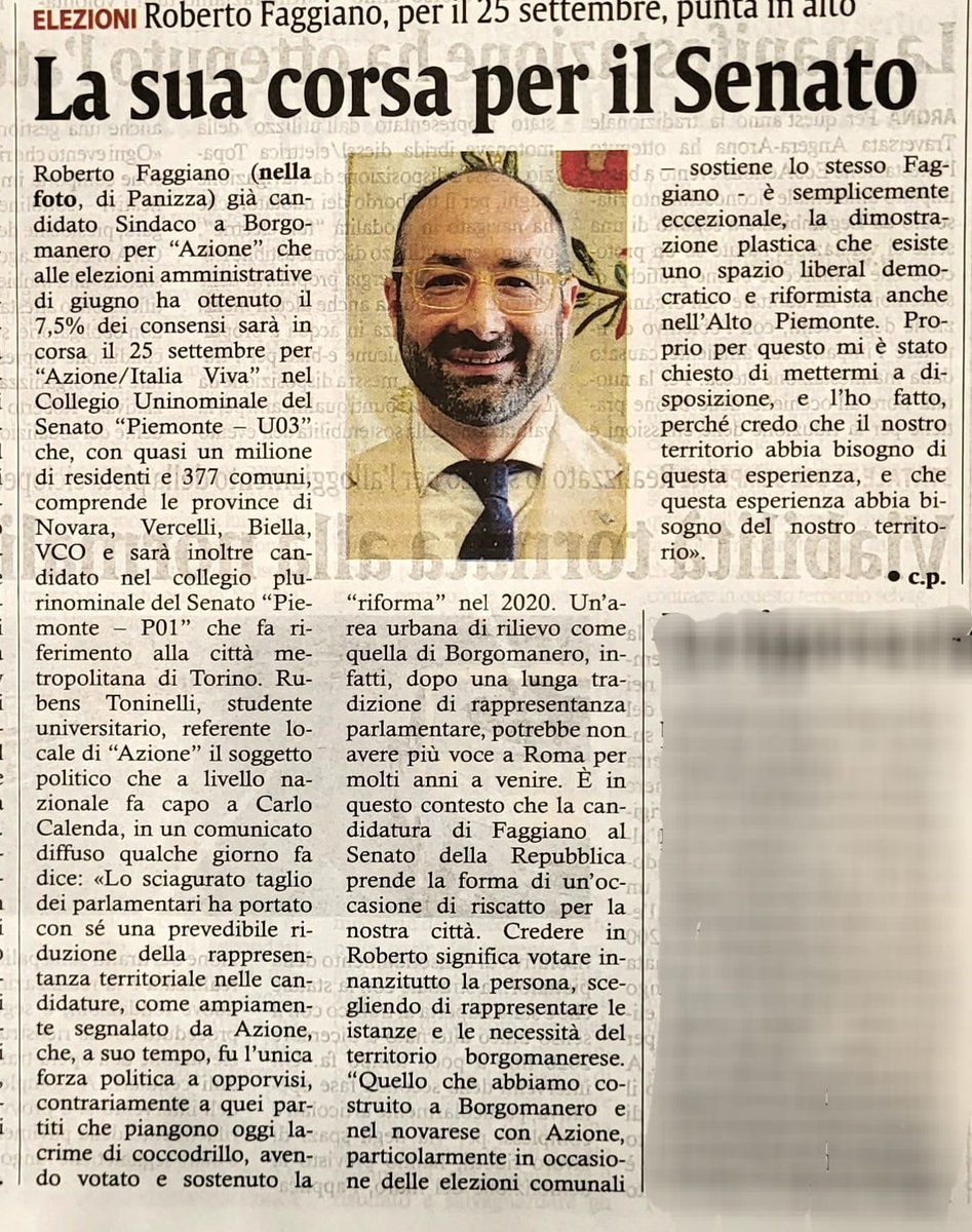BorgoInAzione's tweet photo. • Elezioni politiche: Faggiano in corsa al Senato • https://t.co/NKql0a6p6B