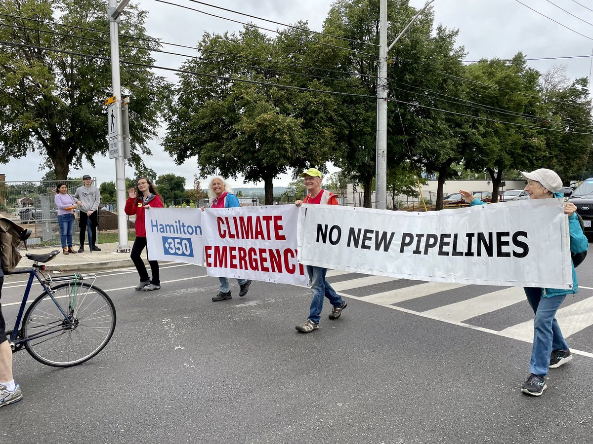AcornHamilton's tweet photo. Marching with other community groups for #HamOnt @hamiltonlabour Labour Day Parade!
#homesoverprofit #raiseODSP #climatejustice https://t.co/ASQhg1tVGr