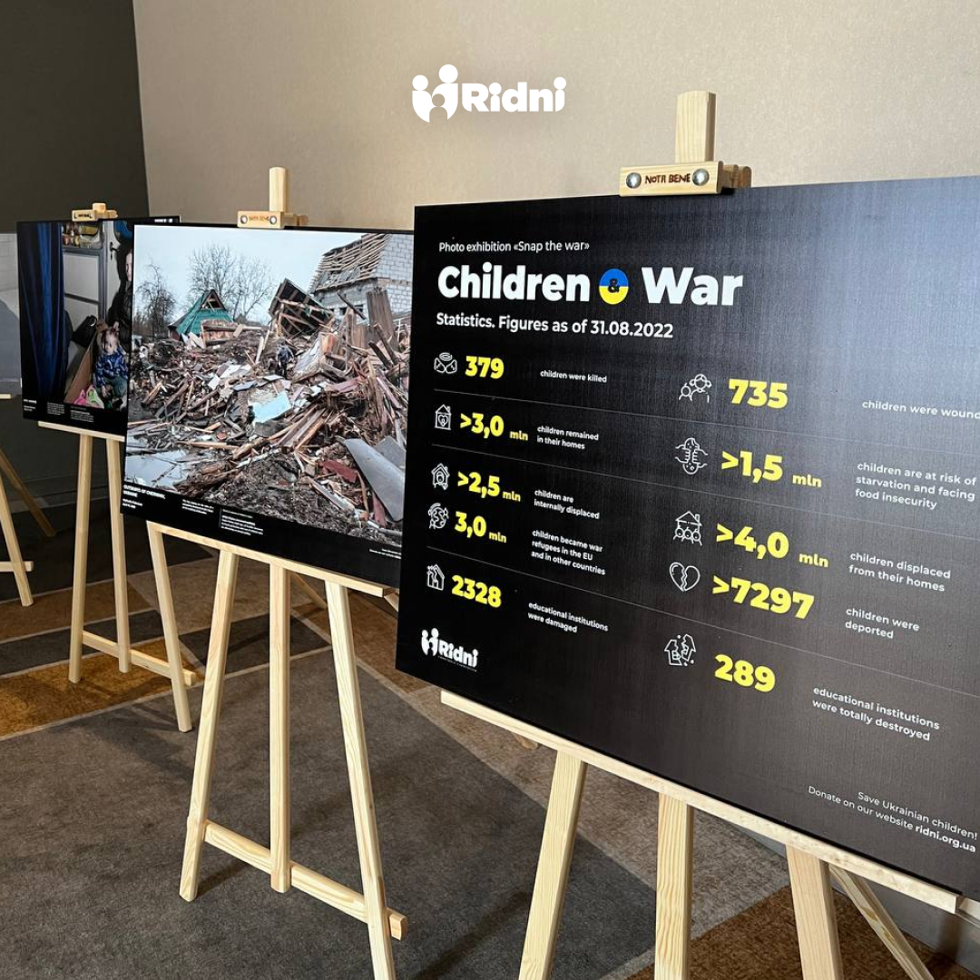 RidniF's tweet photo. Today in Warsaw we are holding the "SNAP THE WAR" Photo Exhibition. The aim is to show the world how russia's war kills the childhood of Ukrainian children and their chance for a happy future. https://t.co/y9cguspCyM