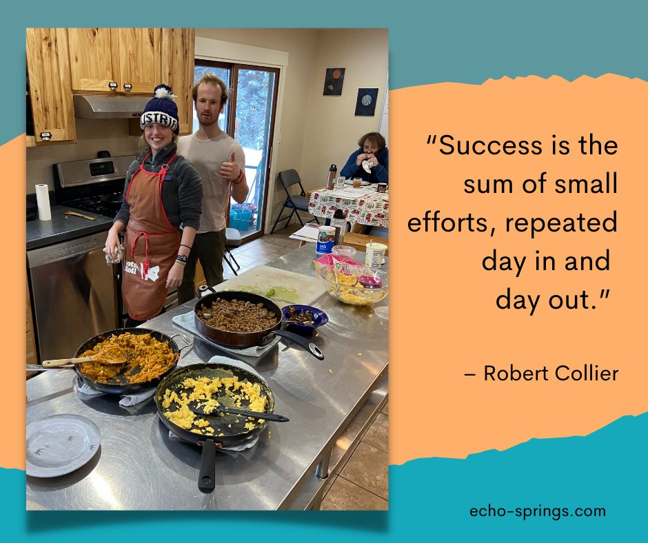 EchoSprings_ID's tweet image. “Success is the sum of small efforts, repeated day in and day out.” 

– Robert Collier

At Echo Springs we work with young people to help them find and repeat small successes every day.

#echosprings #transitionstudy #helpforyoungadults #findyourpath #success