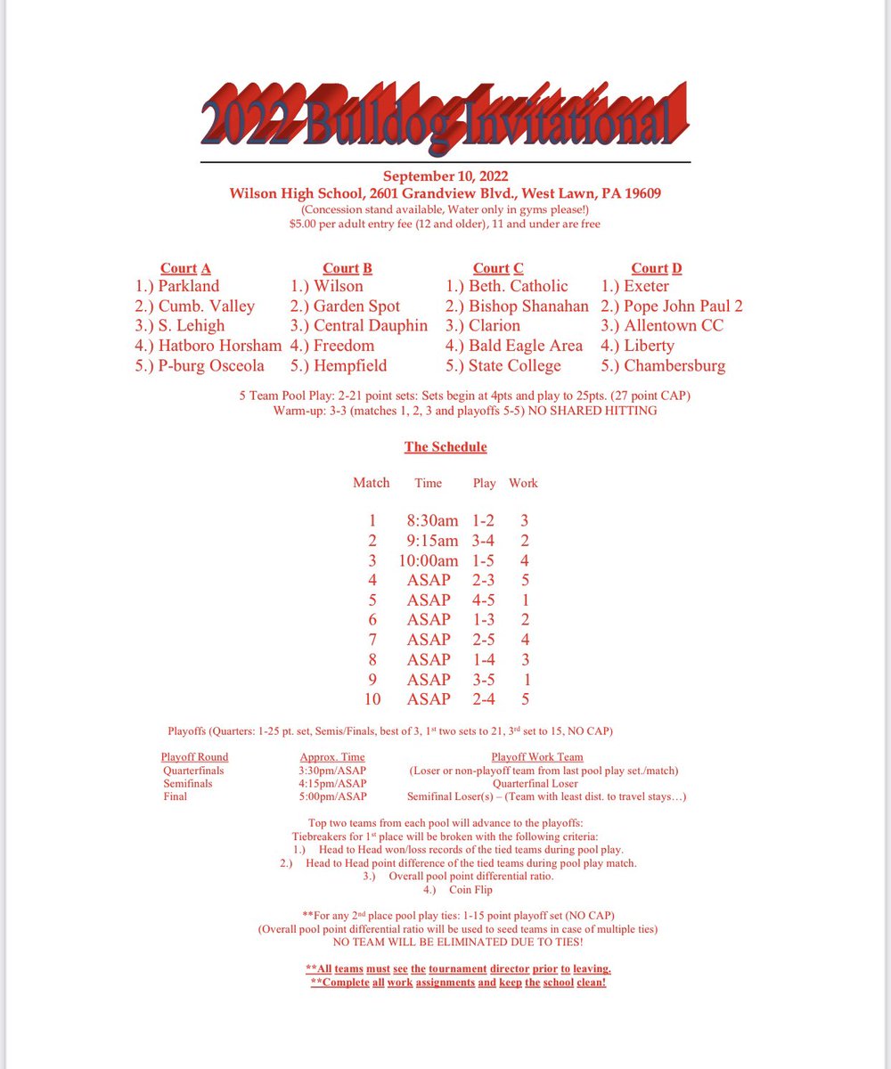 PennsylvaniaVo2's tweet photo. Bulldog Invitational Info! https://t.co/fWroE9urTU