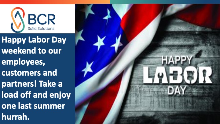 BCRenv's tweet photo. Happy Labor Day weekend to our employees, customers, and partners! Take a load off and enjoy one last summer hurrah! https://t.co/0bIabFs6Tp